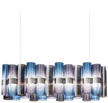 Slamp LED hanglamp La Lollo, blauw/paars, 100 cm blauw, violet