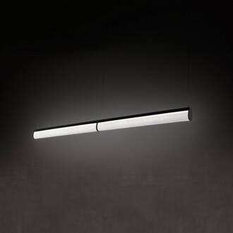 Slamp LED hanglamp Modula Double, kristal, zwart