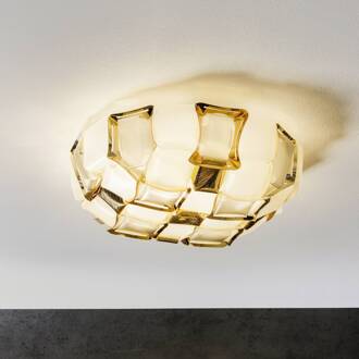 Slamp Mida plafondlamp, 50 cm, wit-goud wit, goud