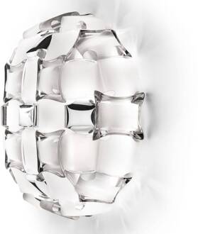 Slamp Mida wandlamp, 32x32 cm platina/wit platina, wit