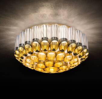 Slamp Odeon Ceiling plafondlamp, goud, Ø 65 cm