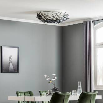 Slamp Veli design plafondlamp, Ø 78cm, antraciet antraciet, wit