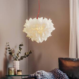 Slamp Veli Foliage hanglamp wit-rood Ø 45cm wit, rood