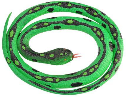 Slang Anaconda Junior 117 Cm Rubber Groen