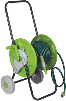 Slangenwagen + Tuinslangset Groen-zwart