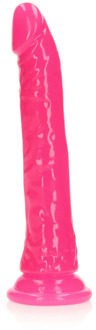 Slank Realistisch Dildo met Zuignap - Oplichtend in het Donker - 9'' / 22,5 cm