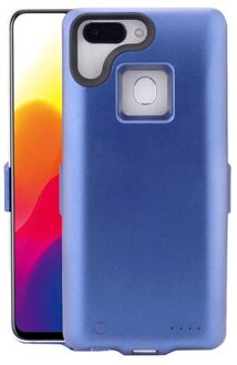 Slanke Acculader Gevallen Voor Huawei Honor 7C Powerbank Case 6000Mah Externe Opladen Batterij Case Power Bank Batterij Cover Blauw