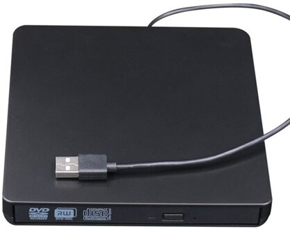 Slanke Externe Optische Drive Usb 3.0 Dvd Combo Dvd Rom Speler CD-RW Brander Schrijver Plug En Play Voor Macbook Laptop desktop Pc zwart