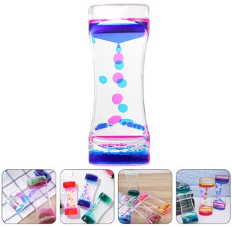 Slanke Taille Vloeistof Motion Waskolf Timer Bureau Twee-Kleur Action Vloeibare Timer blauw roze