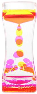 Slanke Taille Vloeistof Motion Waskolf Timer Bureau Twee-Kleur Action Vloeibare Timer roze geel