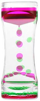 Slanke Taille Vloeistof Motion Waskolf Timer Bureau Twee-Kleur Action Vloeibare Timer roze groen