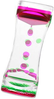 Slanke Taille Vloeistof Motion Waskolf Timer Bureau Twee-Kleur Action Vloeibare Timer roze groen