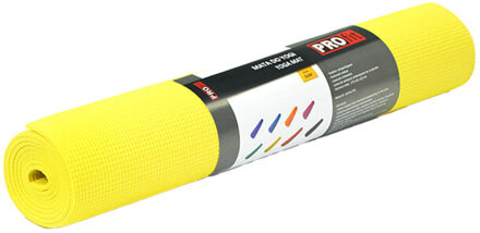 Slanke yoga mat Geel - One size