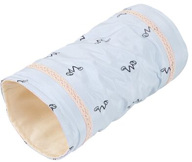 Slapen Bed Tunnel Van Buis Voor Hamster Eekhoorn Suiker Zweefvliegtuig Kleine Dieren Huisdieren Zachte Katoenen Fleece Cage Huis Voor Cavia kooien blauw single pass