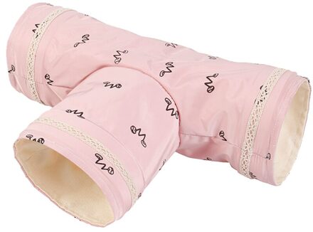 Slapen Bed Tunnel Van Buis Voor Hamster Eekhoorn Suiker Zweefvliegtuig Kleine Dieren Huisdieren Zachte Katoenen Fleece Cage Huis Voor Cavia kooien roze tee