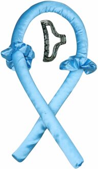 Slapen Haar Rollen Flexibele Curling Staven Magic Golf Haar Krultang Geen Warmte Spiraal Perenbloem Krultang Modellering Accessoires lucht blauw A