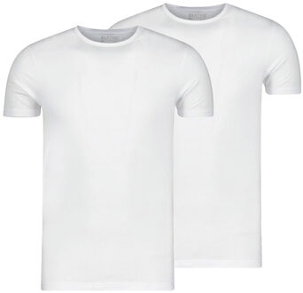 Slater 2-pack T-shirt O-neck Wit - M - Heren