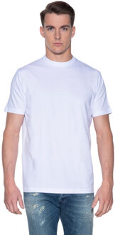 Slater 2500 - 2-pack Heren T-shirt Hoge Ronde Hals Wit Basic - L