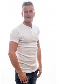 Slater 4500 - Serafino T-shirt R-neck s/sl white XL 100% cotton 1x1 rib