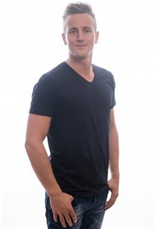 Slater 7610 - 2-pack Heren T-shirt V-Hals Navy Basic Fit - 3XL