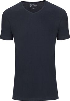 Slater 7610 - 2-pack Heren T-shirt V-Hals Navy Basic Fit - M