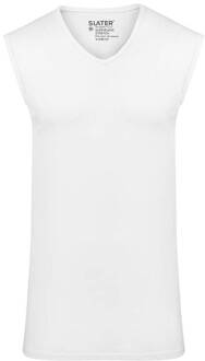 Slater Stretch 1-pack Mouwloos T-shirt V-hals Wit (1600)