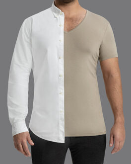 Slater Tencel coolmax t-shirt met korte mouwen Bruin - L