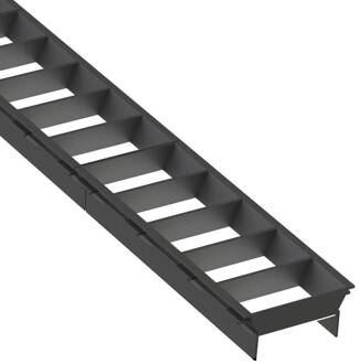 SLC antiverblindingsrooster Click, lengte 140 cm, zwart