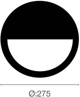 SLC Dio Eye LED buitenwandlamp 3CCT zwart mat zwart, wit