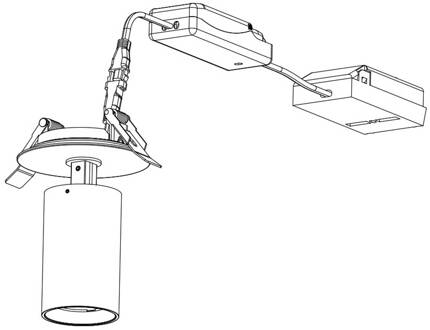 SLC LED inbouwspot Art, 1-lamp, wit, 3.000 K, aluminium