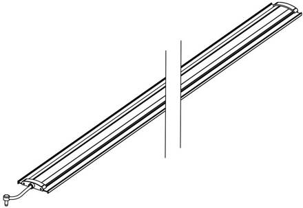 SLC LED opvallende lichtmodule Klik voor lengte 112 cm, zwart, CCT zwart, opaal