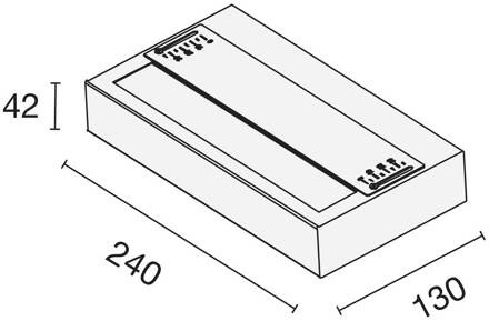 SLC LED wandlamp Illumin8, zwart, CCT, aluminium