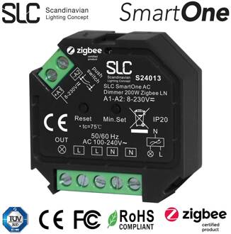 SLC SmartOne AC Dimmer Mini 200W ZigBee LN zwart