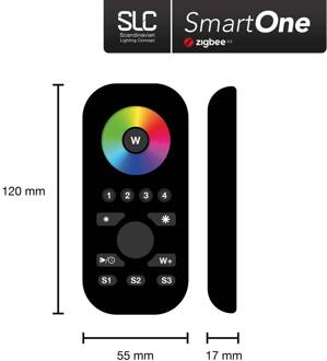 SLC SmartOne ZigBee afstandsbed. 4kanaal RGB RGBW zwart