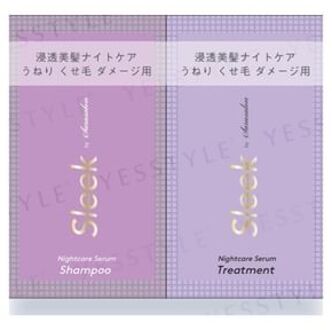 Sleek by sarasalon Night Care Serum Shampoo & Treatment Trial Set 10ml x 2
