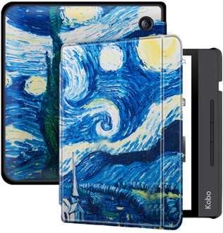 sleepcover flip hoes - Kobo Libra H20 (7 inch) - Van Gogh Schilderij