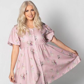 Sleeping Beauty Puffy Sleeve Dress - L