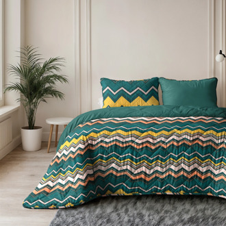 Sleeptime 1+1 Gratis Wasbaar Lazy Dekbed Zonder Overtrek - Zonder Overtrek - Scala - Dekbed-Discounter.nl Meerkleurig - 240 x 220 cm