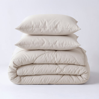 Sleeptime 1+1 Gratis Wasbaar Lazy Dekbed Zonder Overtrek - Zonder Overtrek - Uni - Off White - Dekbed-Discounter.nl - 240 x 200 cm