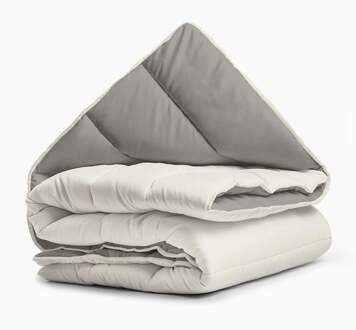 Sleeptime All-in one Omkeerbare Dekbed - Dekbed zonder Overtrek - 240x200 - Creme/Kaki Crème