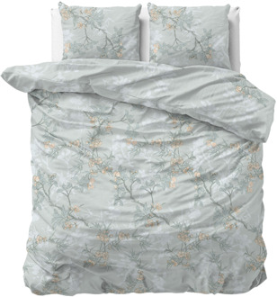 Sleeptime Dekbedovertrek Blossom - Lits-Jumeaux (240x220 Cm) - Taupe Microvezel - Natuur - Sleeptime - Dekbed-Discounter.nl