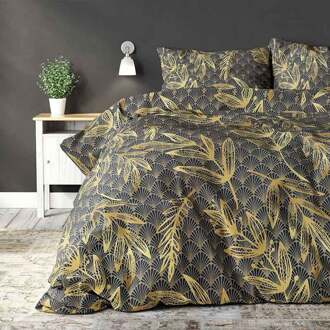 Sleeptime Dekbedovertrek Gold Rush Gold Dekbedovertrek Lits-Jumeaux 240x220 + 2 - 60x70 cm Goudkleurig