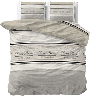 Sleeptime Dekbedovertrek Sweet Doux - Tweepersoons (200x200 Cm) - Wit Microvezel - - Sleeptime - Dekbed-Discounter.nl