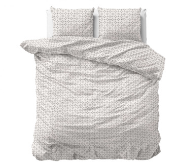 Sleeptime Dekbedovertrek Vardo - Lits-Jumeaux (240x220 Cm) - Taupe Microvezel - Natuur - Sleeptime - Dekbed-Discounter.nl