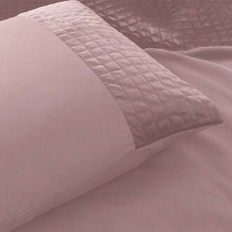 Sleeptime Kussensloop - Velvet Band - 2-PACK - Sleeptime - 60x70 Cm - Microvezel - Dekbed-Discounter.nl Roze - 60 x 70