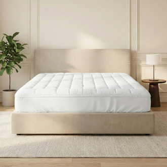 Sleeptime Sale: -40% | Wasbare Topper & Hoeslaken In 1 - Ultiem Slaapcomfort Wasbare Topper 90x200 Cm Sleeptime - Dekbed-Discounter.nl