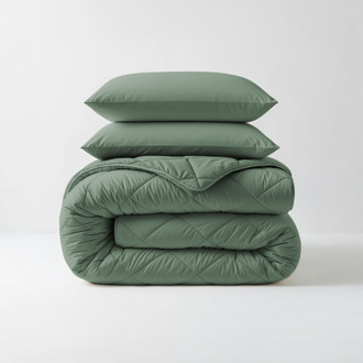 Sleeptime Wasbaar Lazy Dekbed Zonder Overtrek - Zonder Overtrek - Groen - Dekbed-Discounter.nl