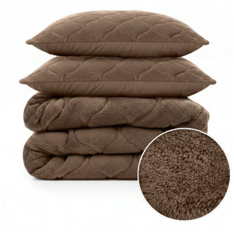 Sleeptime Wasbaar Lazy Dekbed Zonder Overtrek - Zonder Overtrek - Teddy - Taupe Bruin - Dekbed-Discounter.nl