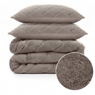 Sleeptime Wasbaar Lazy Dekbed Zonder Overtrek - Zonder Overtrek - Teddy - Taupe Grijs - Dekbed-Discounter.nl