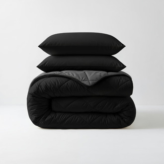 Sleeptime Wasbaar Lazy Dekbed Zonder Overtrek - Zonder Overtrek - Zwart Antraciet - Dekbed-Discounter.nl